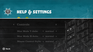 In-game control settings.