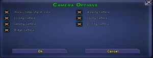 In-game camera settings.