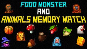 Food Monster and Animals Memory Match cover