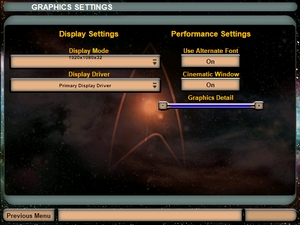 Graphics settings (with unofficial 1.3 patch)