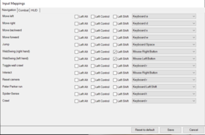 Keyboard and Mouse remap settings 1/3