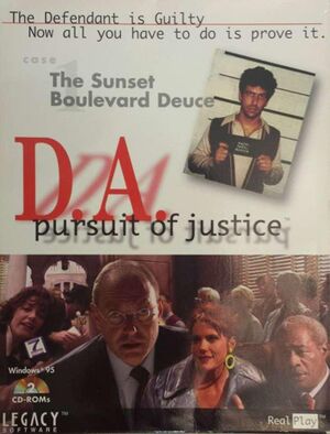 D.A.: Pursuit of Justice - The Sunset Boulevard Deuce cover