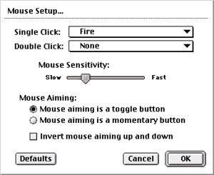 Mouse options (Classic Mac OS).
