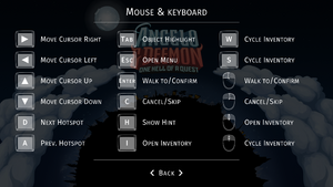Mouse and keyboard layout