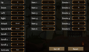 In-game In-game key map settings.