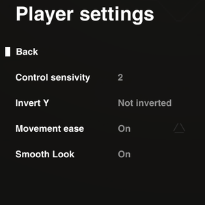 Video settings (in-game).