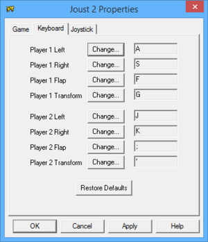 In-game key map settings (for Joust 2).