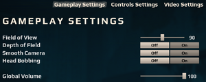 Gameplay settings