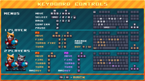 Keyboard controls.