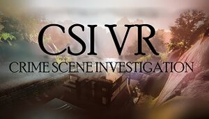 CSI VR: Crime Scene Investigation cover