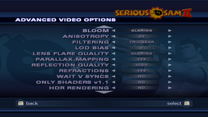 In-game advanced video settings (2/2).