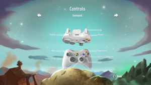 In-game controller layout menu.