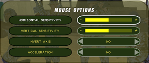Mouse settings.