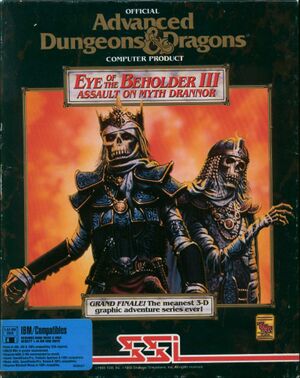Eye of the Beholder III: Assault on Myth Drannor cover