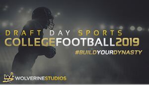 Draft Day Sports: College Football 2019 cover