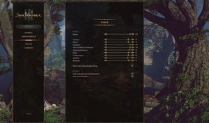 In-game sound settings.