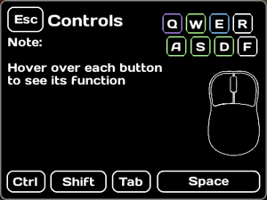 Keyboard controls from pause menu.