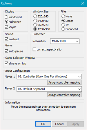 Launcher general settings (for the "Simple" launcher).