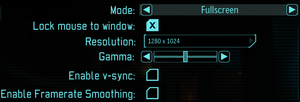 In-game display settings.