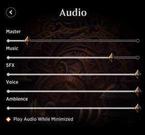 In-game audio menu.