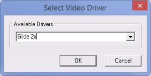 VidCfg.exe video driver selection.