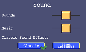 Sound options