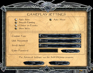 Gameplay settings (in-game)