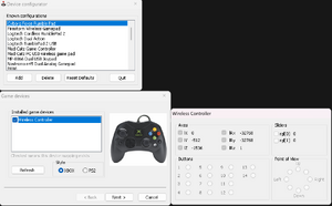 Settings for Controller in Device configurator