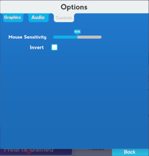 In Game Control Options