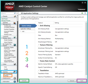Fixing the issues using the Catalyst Control Center (AMD/ATI cards only).