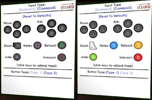 Controller settings and rebinding. Showing playstation (left) and xbox (right) layouts.