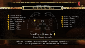 Controller key binds