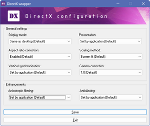 An image of the configuration tool.