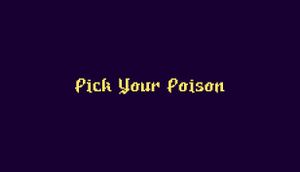 Pick Your Poison cover