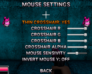 Mouse settings