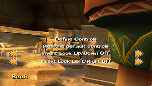 In-game control settings.