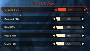 Field of View settings