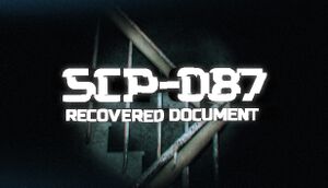 SCP-087: Recovered Document cover