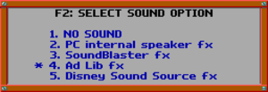 Audio settings (press F2 in-game).