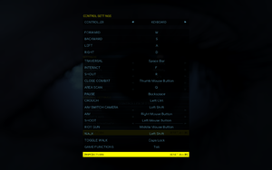 In-game keyboard remapping settings.