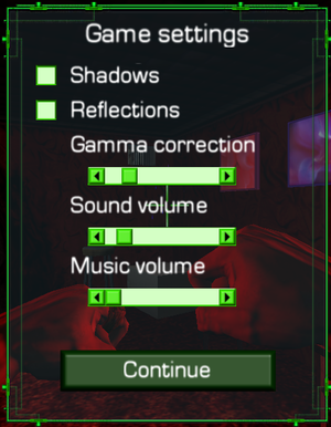 In-game settings (translated)