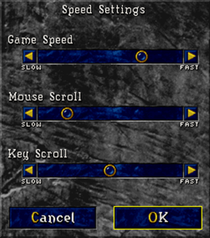 In-game input settings menu.