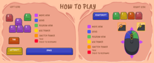 Keyboard and mouse controls (single-player, QWERTY)