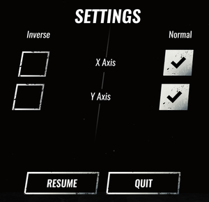 Input settings(non-VR mode only).