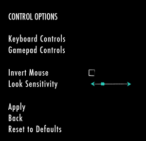 Control settings.