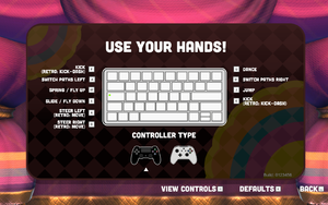 In-game keyboard layout overview.