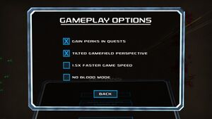 Gameplay settings.
