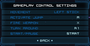 In-game key/button map settings.