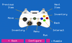 Controller settings (Xbox controller)