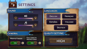 In-game general settings